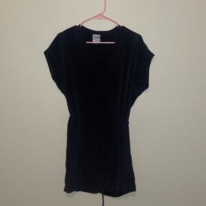 Rozae by Rozae Nichols Black Silk Wrap Dress Size Small